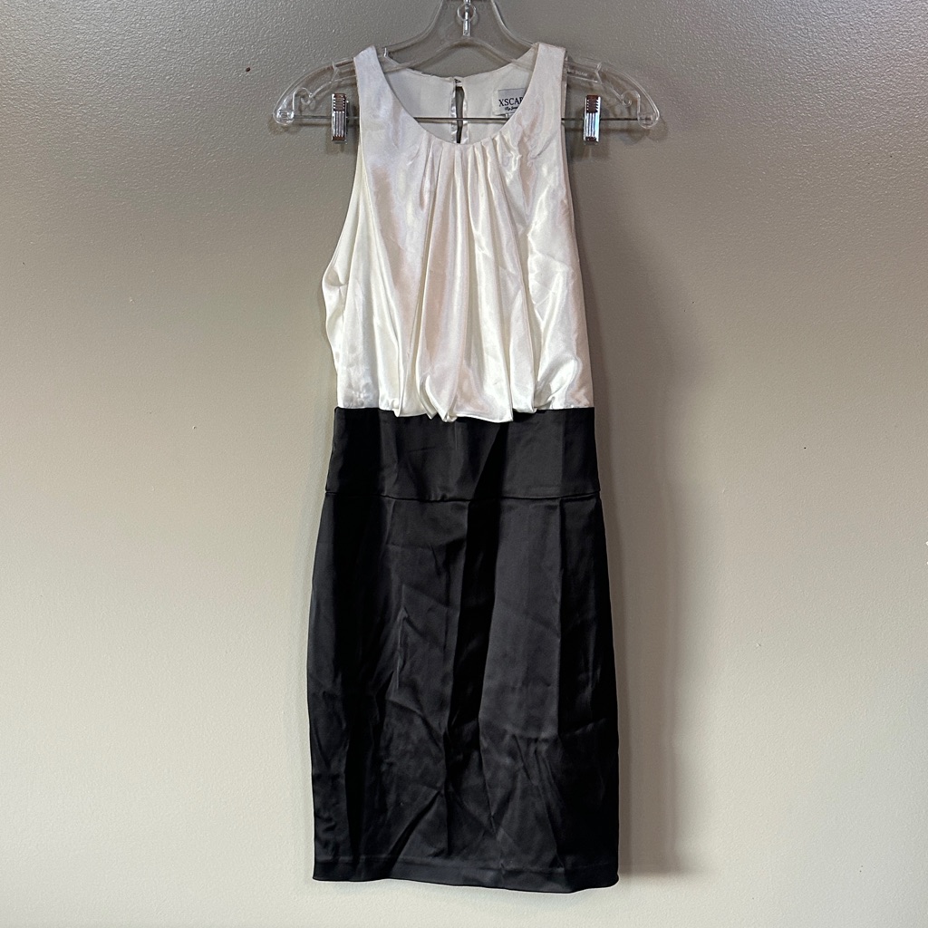 Xscape Black And White Mini Dress